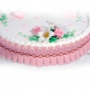 Wstążka ozdobna marszczona ozdoby na tort różowa dekoracje urodzinowe 98 cm
